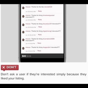 Just a little Poshmark etiquette 🥰